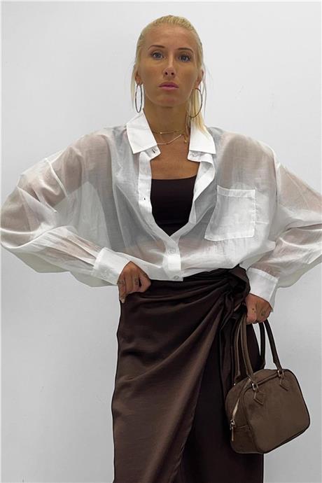 Camicia semi trasparente RAINBOW